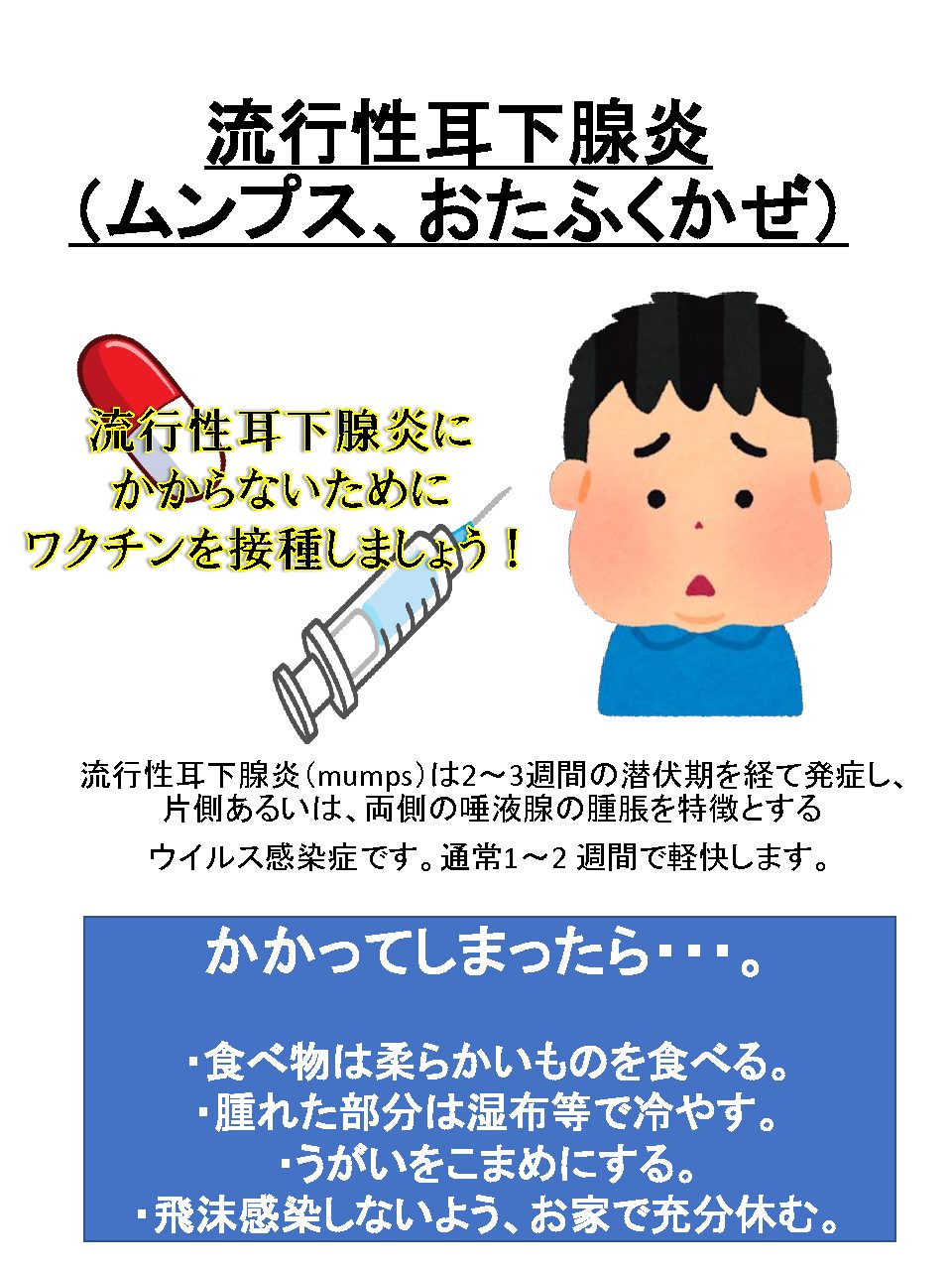 6月流行病 おたふくかぜ 6月流行病 おたふくかぜ